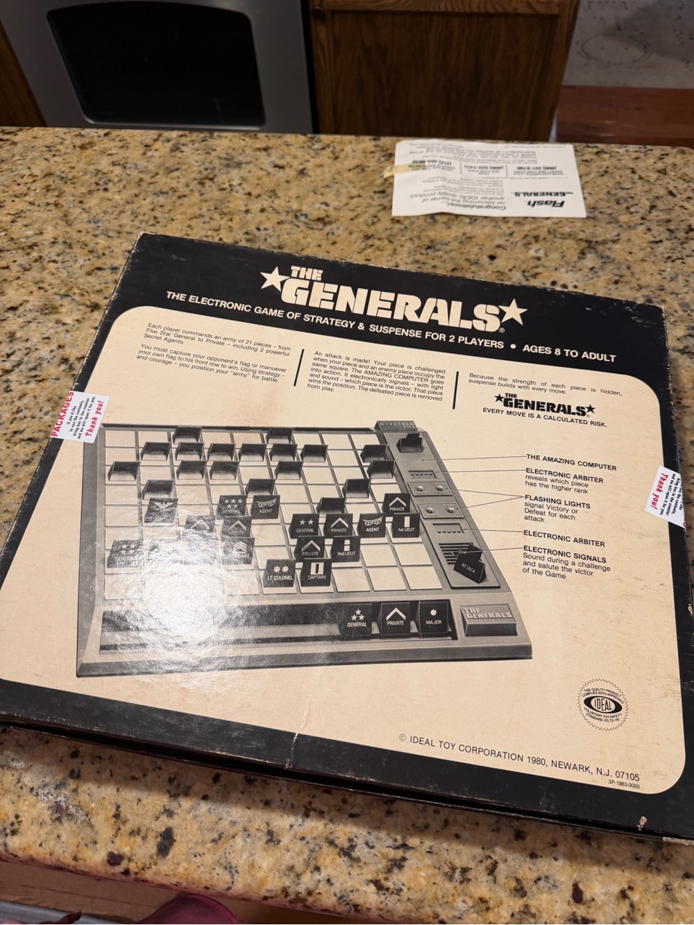 Vintage The Generals Electronic Strategy Board Game Complete tested & Working - Picture 3 of 3